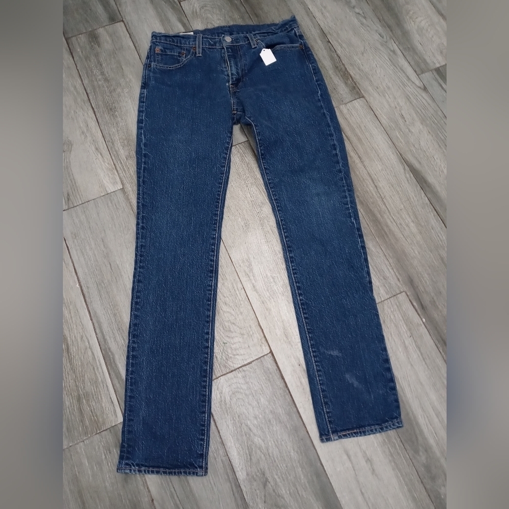 LEVI'S 511 PREMIUM WATER LESS MEDIUM WASH SKINNY STRETCH DENIM JEANS 30 X 32